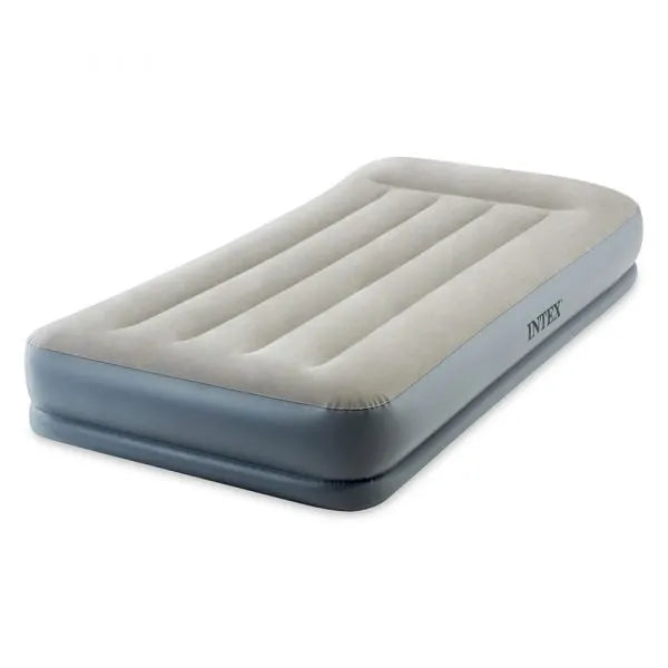 INTEX Pillow Rest Mid-Rise Airbed with Internal Pump - Twin Size