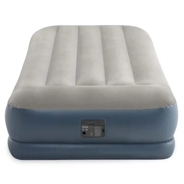 INTEX Pillow Rest Mid-Rise Airbed with Internal Pump - Twin Size