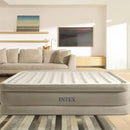 INTEX Dura-Beam® Deluxe Ultra Plush Air Mattress w/ Built-In Electric Pump - Queen