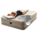 INTEX Dura-Beam® Deluxe Ultra Plush Air Mattress w/ Built-In Electric Pump - Queen