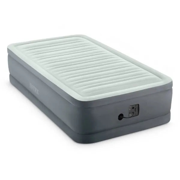 INTEX Premaire I Elevated Airbed with Integrated Pump - Twin Size