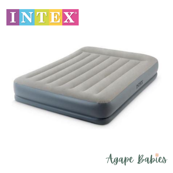 Intex  Pillow Rest Mid-Rise Airbed with Internal Pump - Queen Size