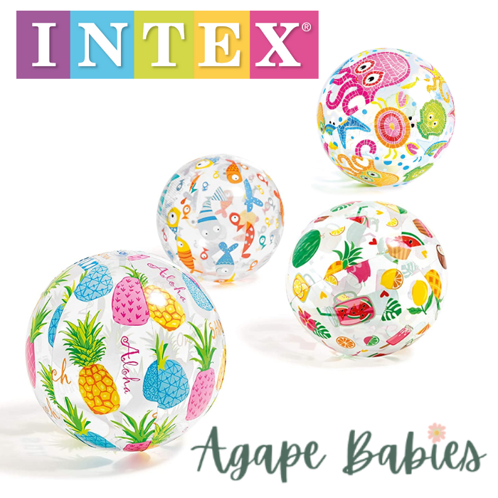 Intex Lively Print Inflatable Balls (51cm) - 4 Styles