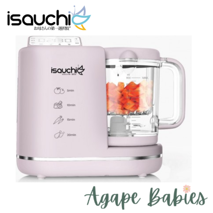 [1 Yr Local Warranty ]Isa Uchi Baby Food Processor - Nude Pink