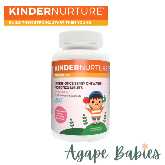 KinderNurture KinderBiotics Berries Chewable Tablet, 60 Tabs Exp-09/25