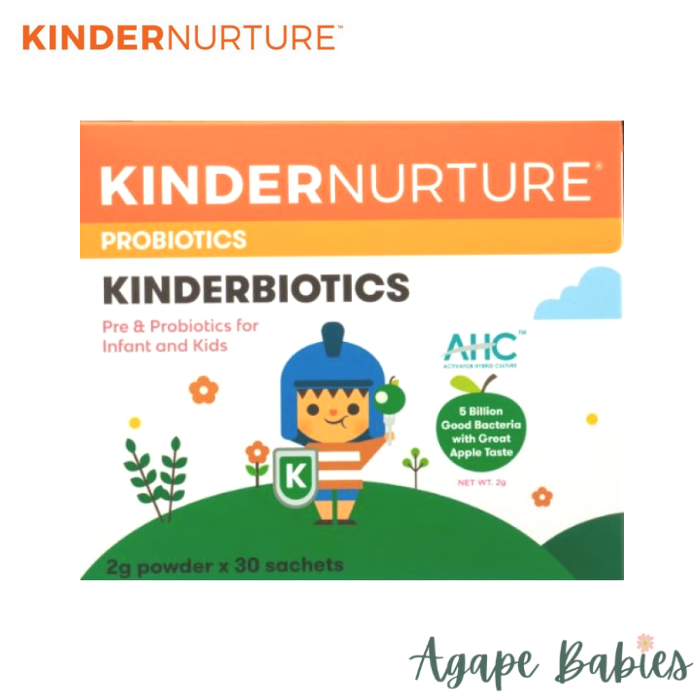 KinderNurture Kinderbiotics Probiotics, 30 Sachets x 2g. Exp: 06/25