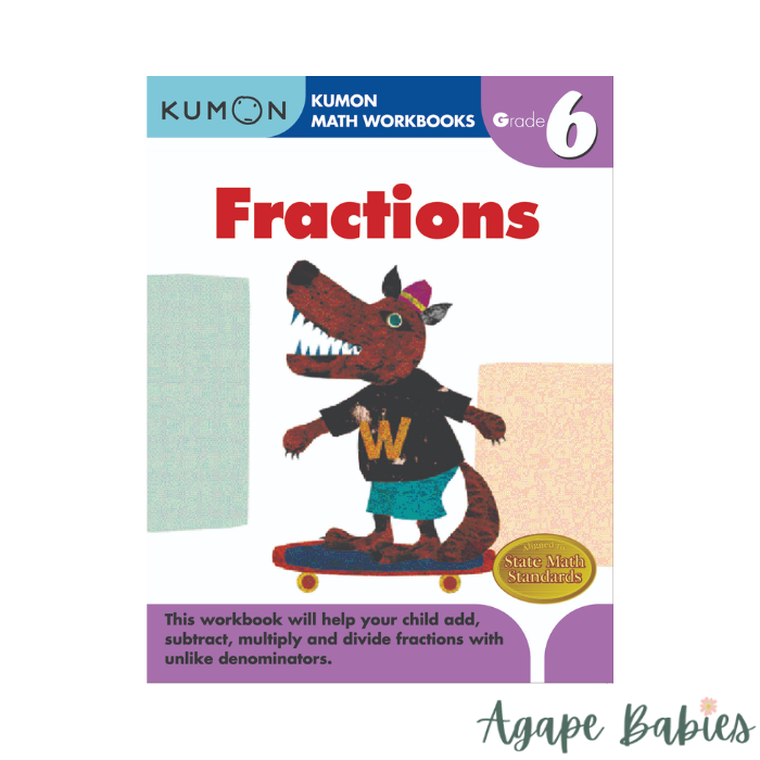 Kumon Grade 6 Math Workbook: Fraction