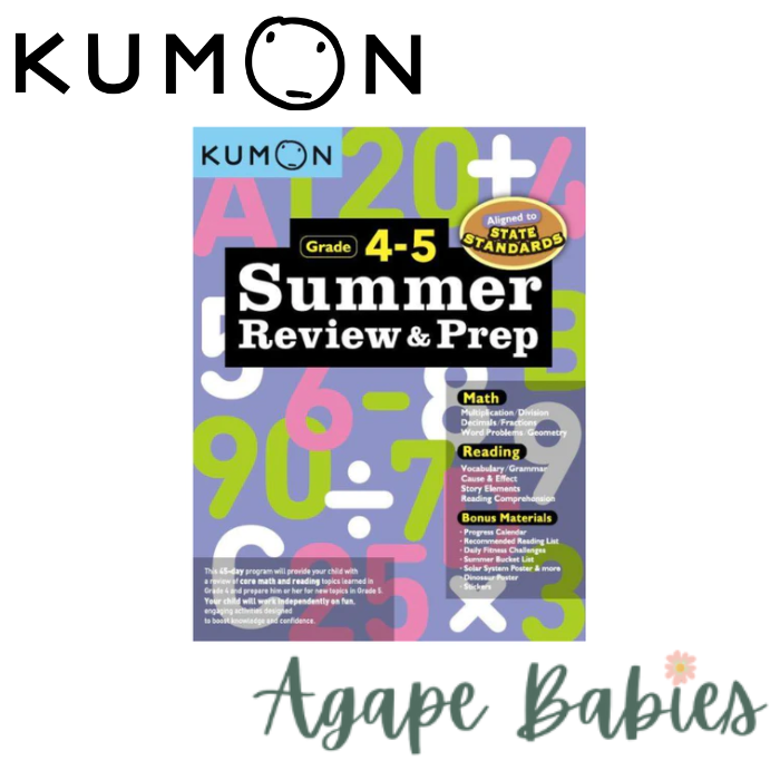 Kumon Summer Review & Prep Math & Reading Grade 4-5