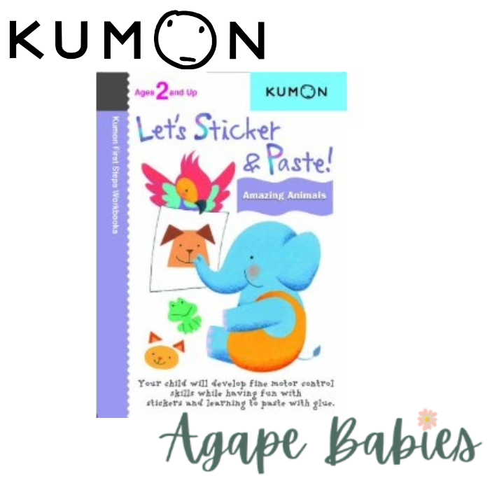Kumon Let's Sticker & Paste! Amazing Animals! (2 Years Up)