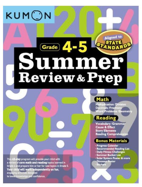 Kumon Summer Review & Prep Math & Reading Grade 4-5
