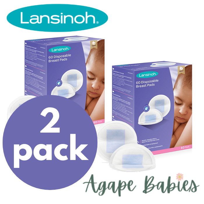 Lansinoh Disposable Breast/Nursing Pads 60pcs ( 2 Pack Bundle)