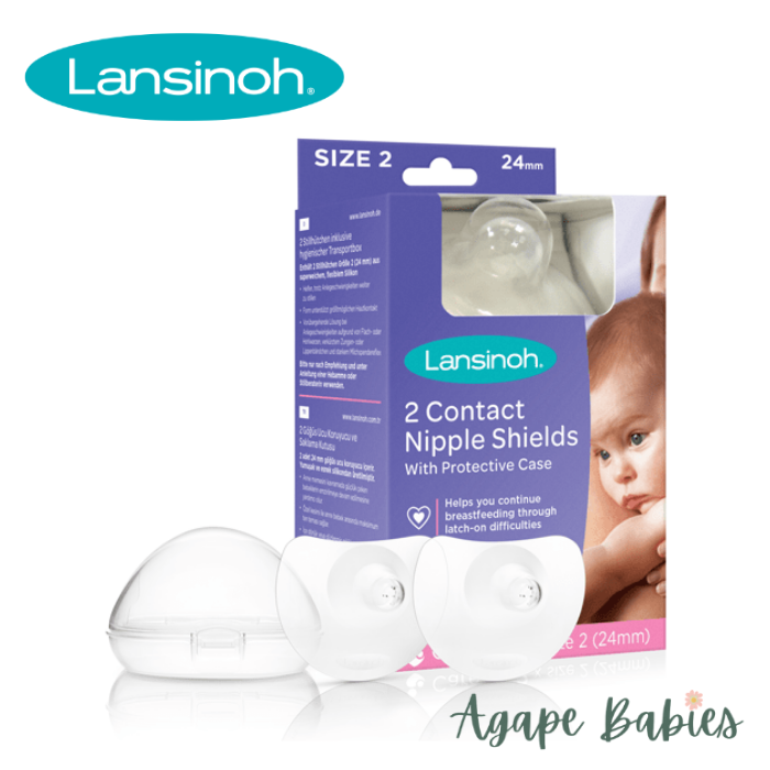 Lansinoh Contact Nipple Shields With Case (2 X24mm)