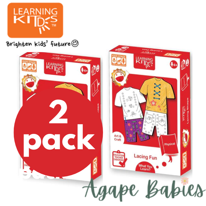 [Pack of 2] Learning Kitds Lacing Fun