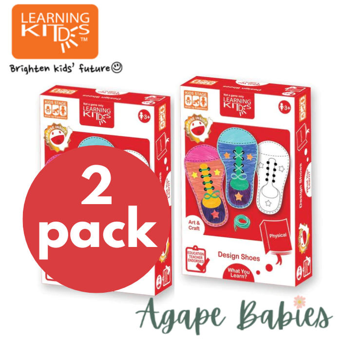 [Pack of 2] Learning Kitds Design Shoes