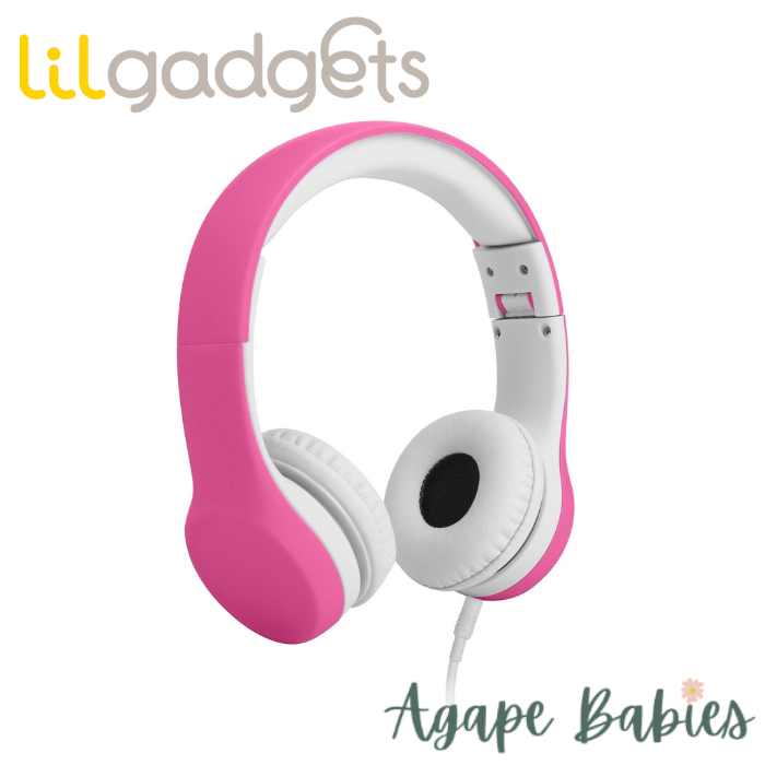 LilGadgets Connect+ Wired Headphones for Children - Pink