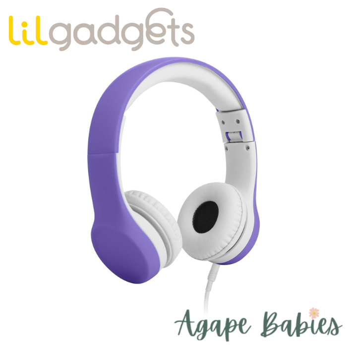 LilGadgets Connect+ Wired Headphones for Children - Purple
