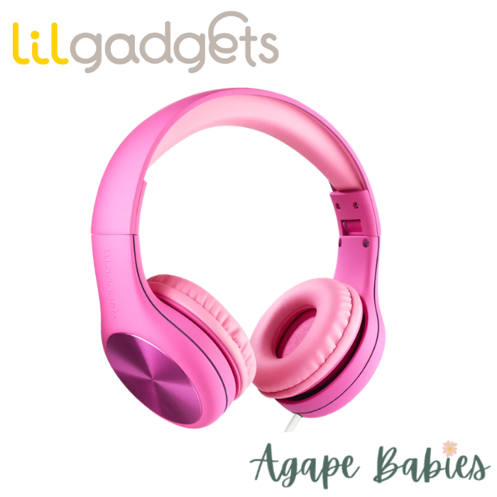 LilGadgets Connect+ Pro Wired Headphones for Children - Pink