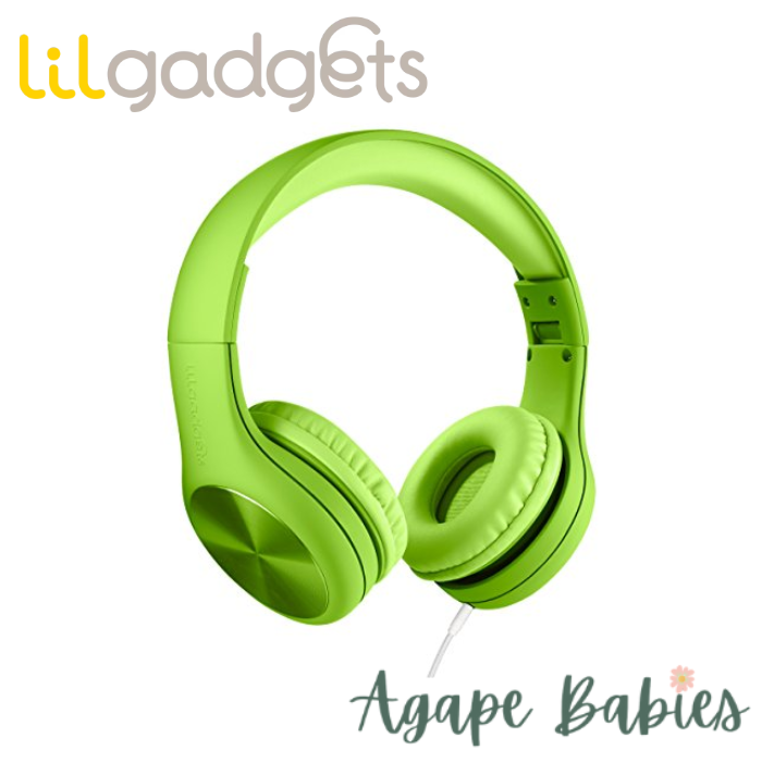 LilGadgets Connect+ Pro Wired Headphones for Children - Green