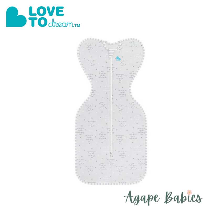 Love To Dream Swaddle UP 0.2 Tog Lite Grey NEW