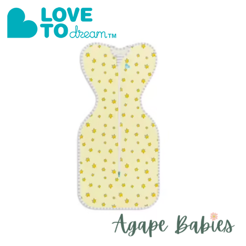 Love To Dream Swaddle UP Bamboo 0.2 Tog Lite Yellow