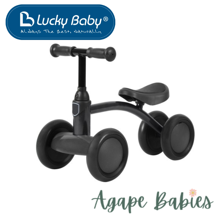 Lucky Baby Quattro™ 4 Wheel Balance Bike - Black (18 mths-3 yr)