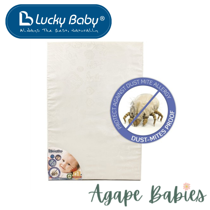 Lucky Baby I-Breathe® AllerFree™ High Density Anti Dust-Mite Mattress For playpen size -28"X41"X2"(71X104X5 CM)