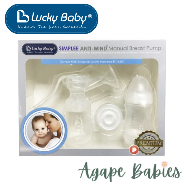 Lucky Baby Simplee Anti-Wind Manual Breast Pump Set