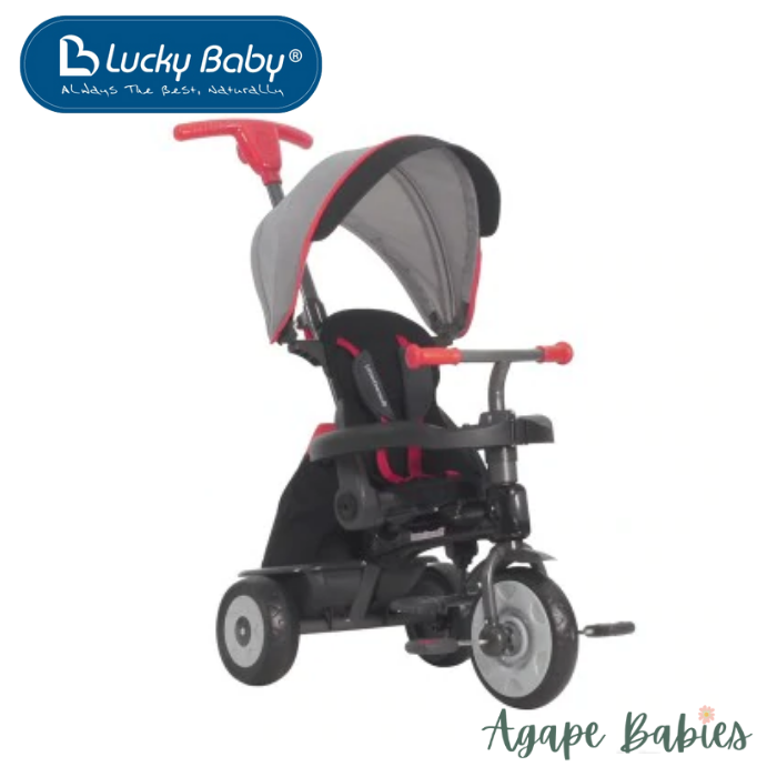 Lucky Baby Little General™ Deluxe Tricycle 4 in1 - Grey -10 mn+