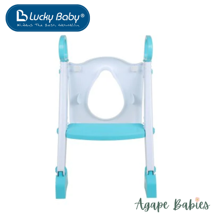 Lucky Baby Step Up Potty Training Seat W/Ladder - Blue