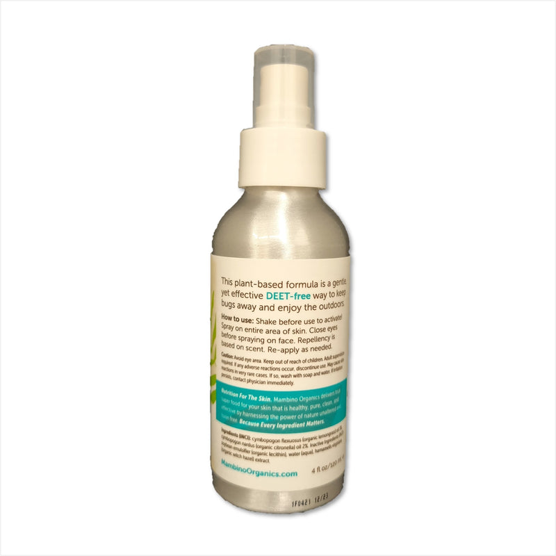 Mambino Organics Anti-Bug Repellent Spray – Lemongrass + Citronella 120ml