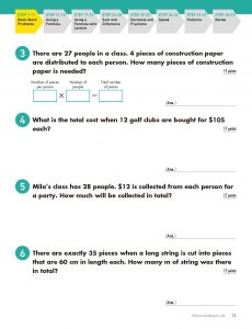 Kumon Math Boosters: Word Problem Grades 3-6