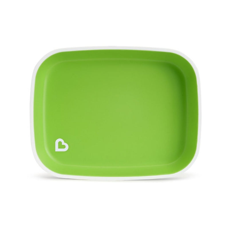 [2 Pack] Munchkin Splash™ Toddler Plates (Blue & Green)