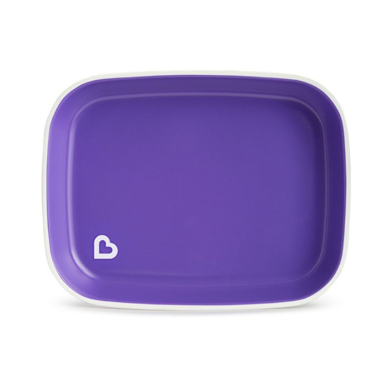 [2 Pack] Munchkin Splash™ Toddler Plates (Pink & Purple)