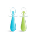 [Bundle Of 2] Munchkin Gentle Scoop™ Silicone Training Spoons (Blue/Green)