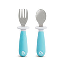 [Bundle Of 2] Munchkin Raise™ Toddler Fork & Spoon Set - Blue