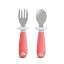 [Bundle Of 2] Munchkin Raise™ Toddler Fork & Spoon Set -Pink