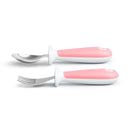 [Bundle Of 2] Munchkin Raise™ Toddler Fork & Spoon Set -Pink