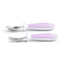 [Bundle Of 2] Munchkin Raise™ Toddler Fork & Spoon Set - Purple