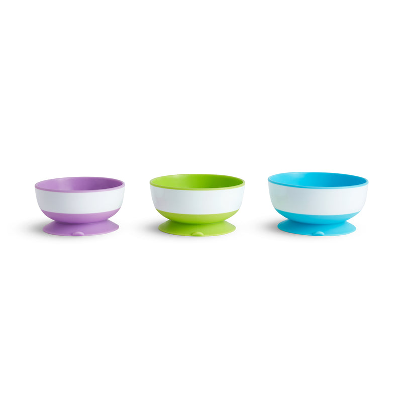 Munchkin 3pk Stay-Put Suction Bowls (Pack Of 2)