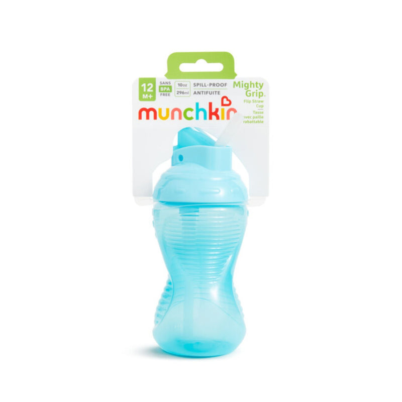 [2-Pack] Munchkin Mighty Grip ® Flip Straw Cup - 10oz