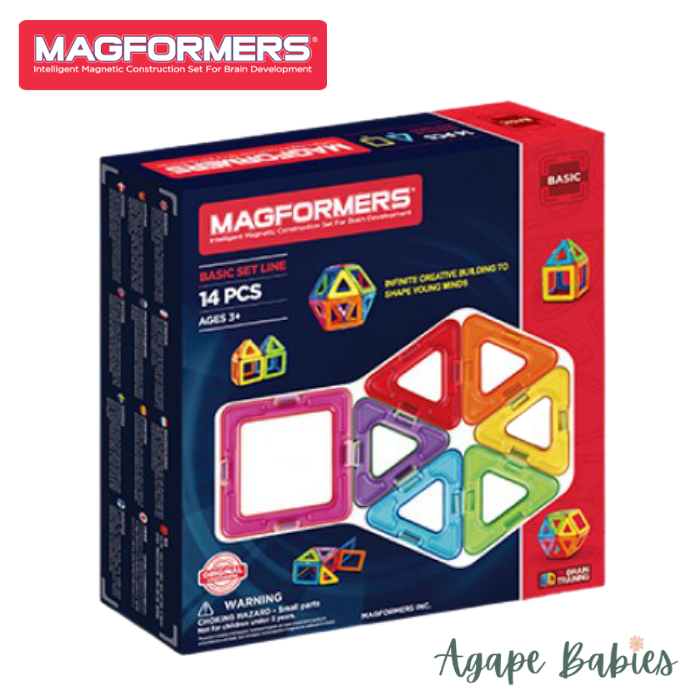 Magformers Basic Set Line (14 pcs) Magnetic
