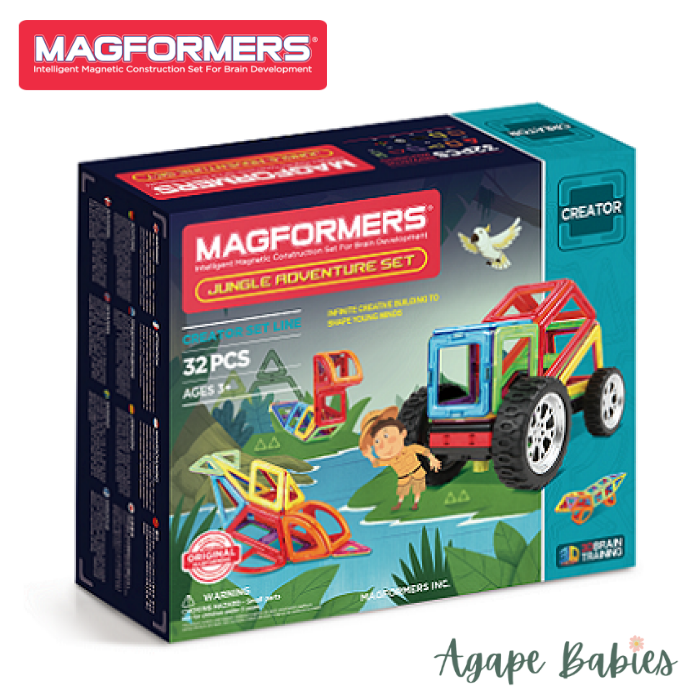 Magformers Jungle Adventure Set (32pcs) Magnetic Toy