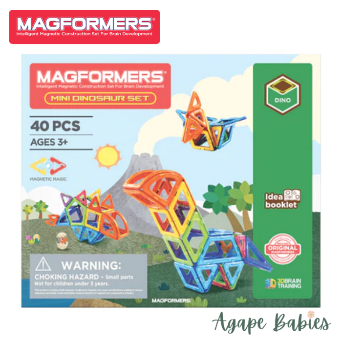 Magformers Mini Dinosaur Set (40pcs)