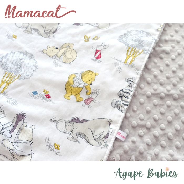 Mamacat Minky Blanket Pooh Comic