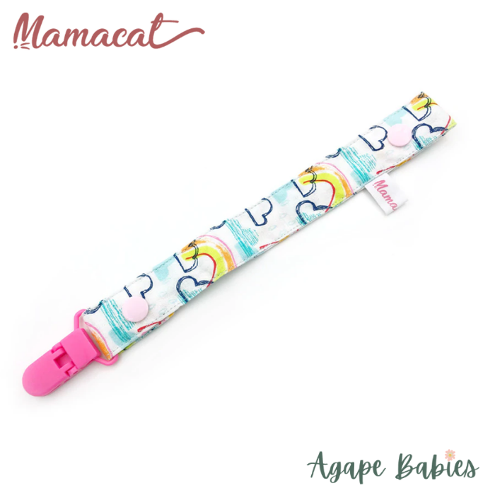 Mamacat Pacifier Strap Rainbow Bright