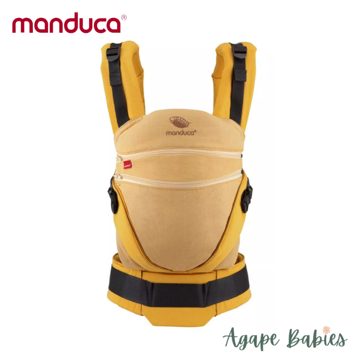[3 Years Local Warranty] Manduca XT Organic Cotton  Baby & Toddler Carrier - Denim Gold Toffee