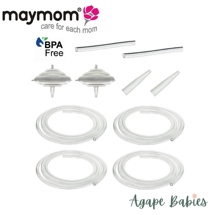 Maymom Tubing Kit for Freemie Cups to Connect to Spectra S1, S2/Avent/Ameda Pumps