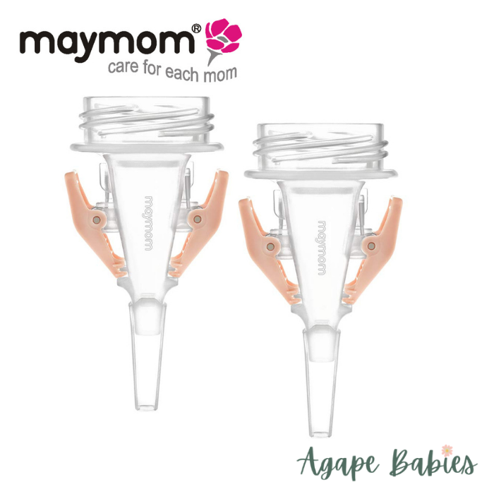 Maymom Widemouth Flange (spectra, avent, maymom 4-threads) Adapter To Use With Milk Bag, 2pc, 2nd Gen