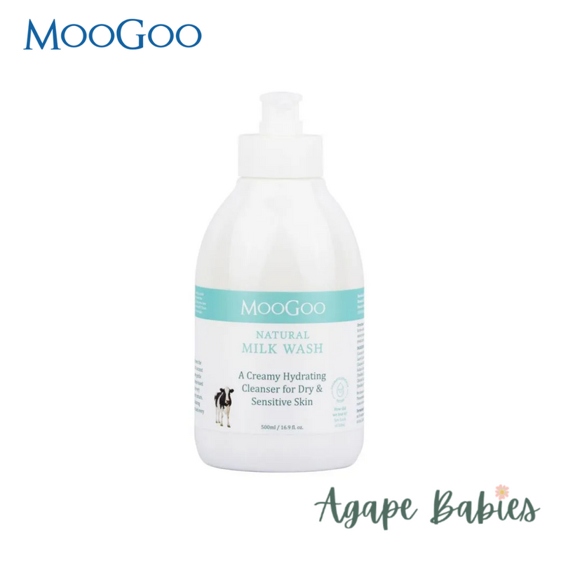 MooGoo Natural Milk Wash 500ml/16.9oz Exp: 02/26