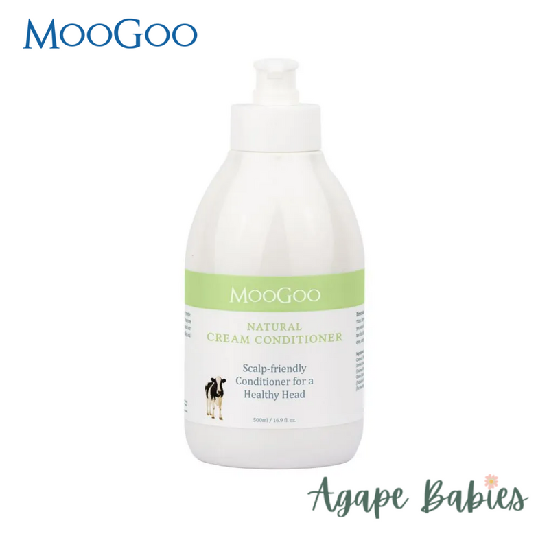 MooGoo Natural Cream Conditioner - Scalp Friendly 500ml/16.9oz Exp: 02/26